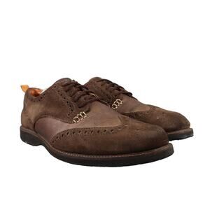 Tommy Bahama Shoes Mens 9.5 Oxford Elliot Wingtip Classic Leather Derby Brogue
